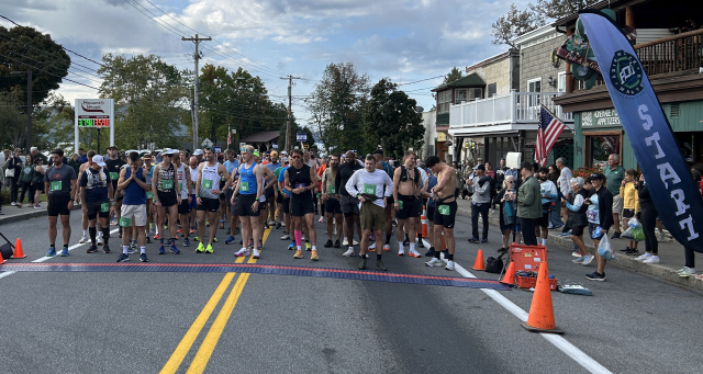 Runners at the marathon start