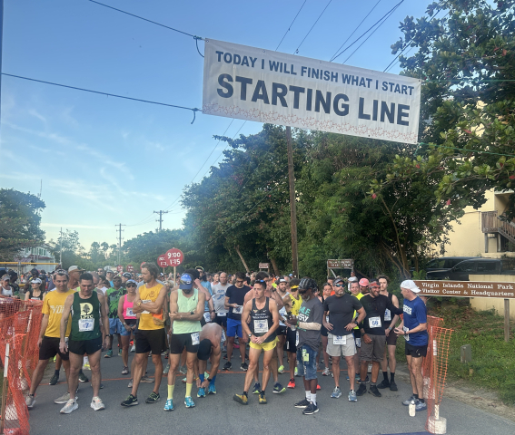 Runners at the start